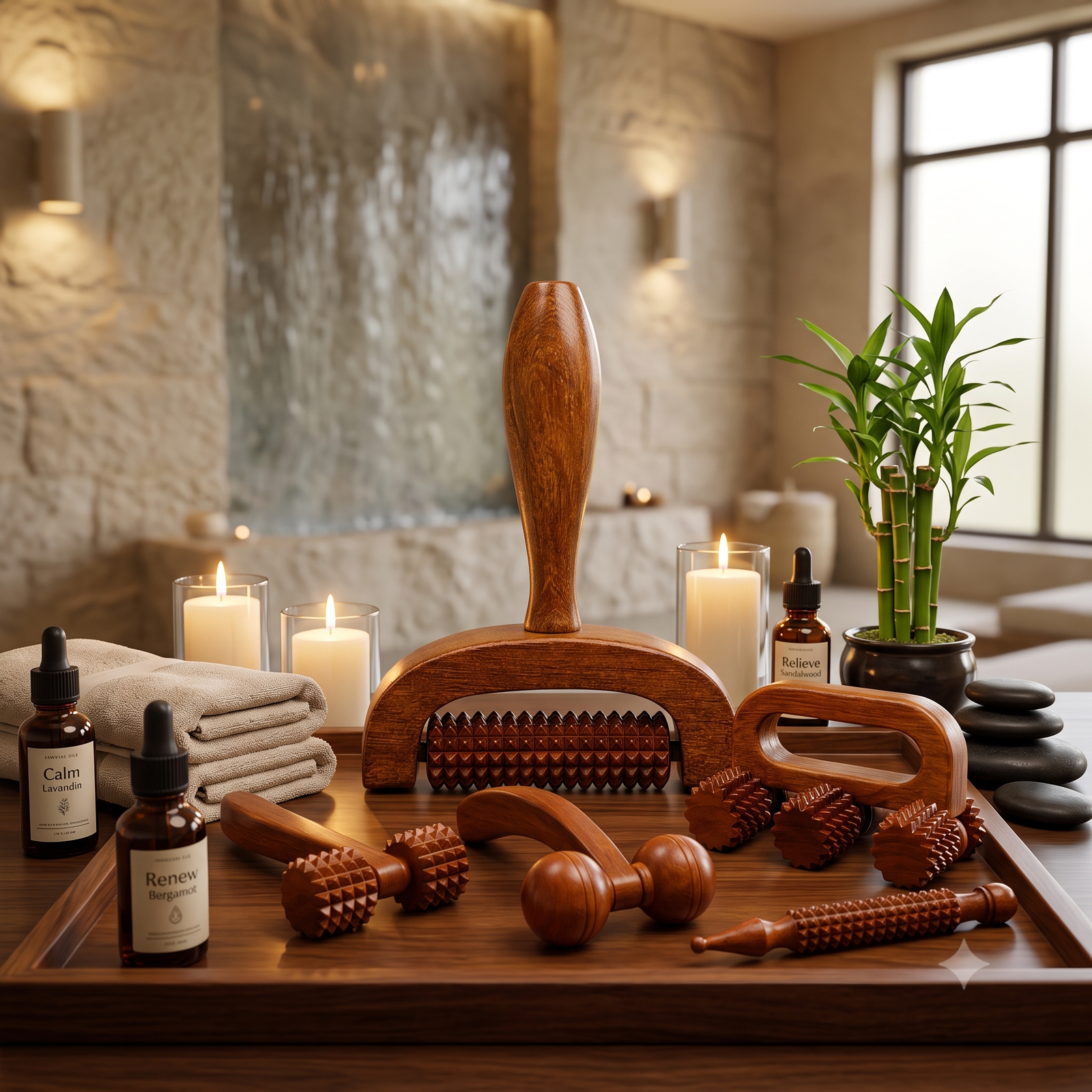 Wooden Massage Roller