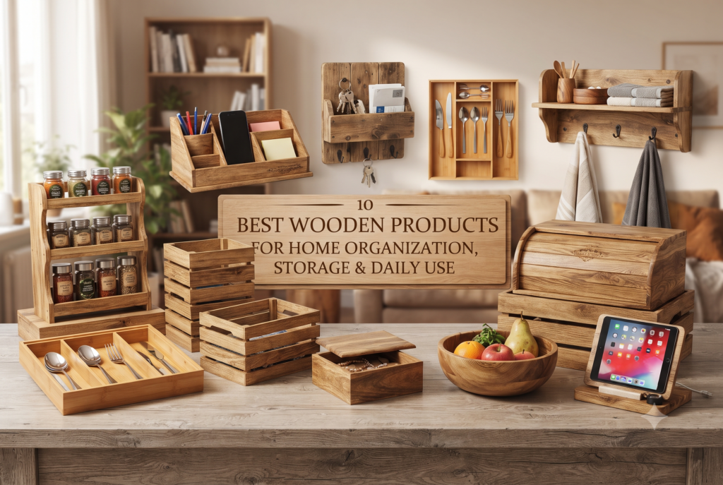 10 Best Wooden Products for Home Organization, Storage & Daily Use