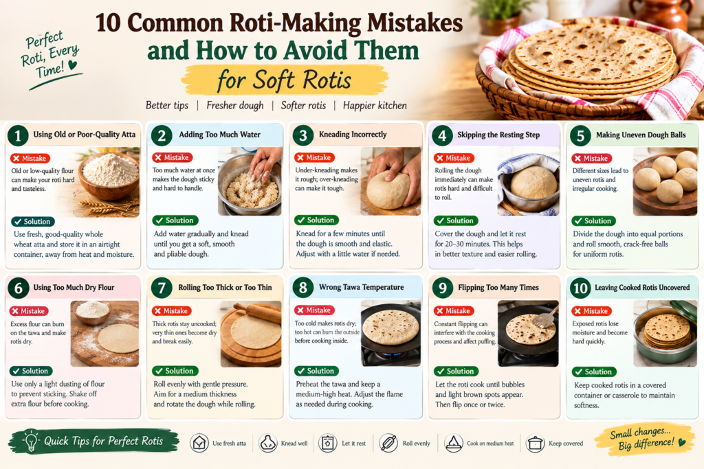 10 Common Roti-Making Mistakes and How to Avoid Them