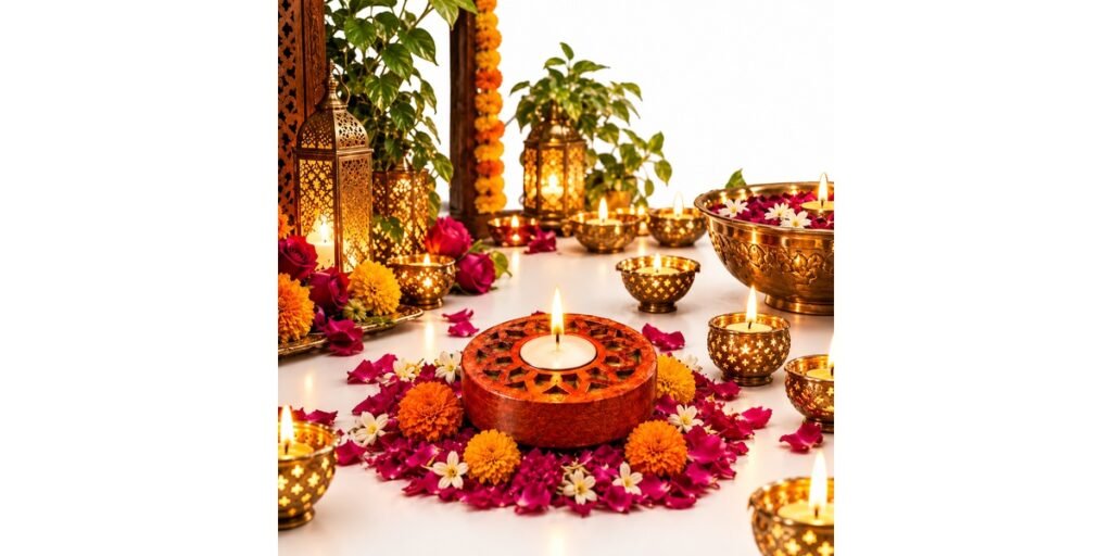 Wooden Diya at Home