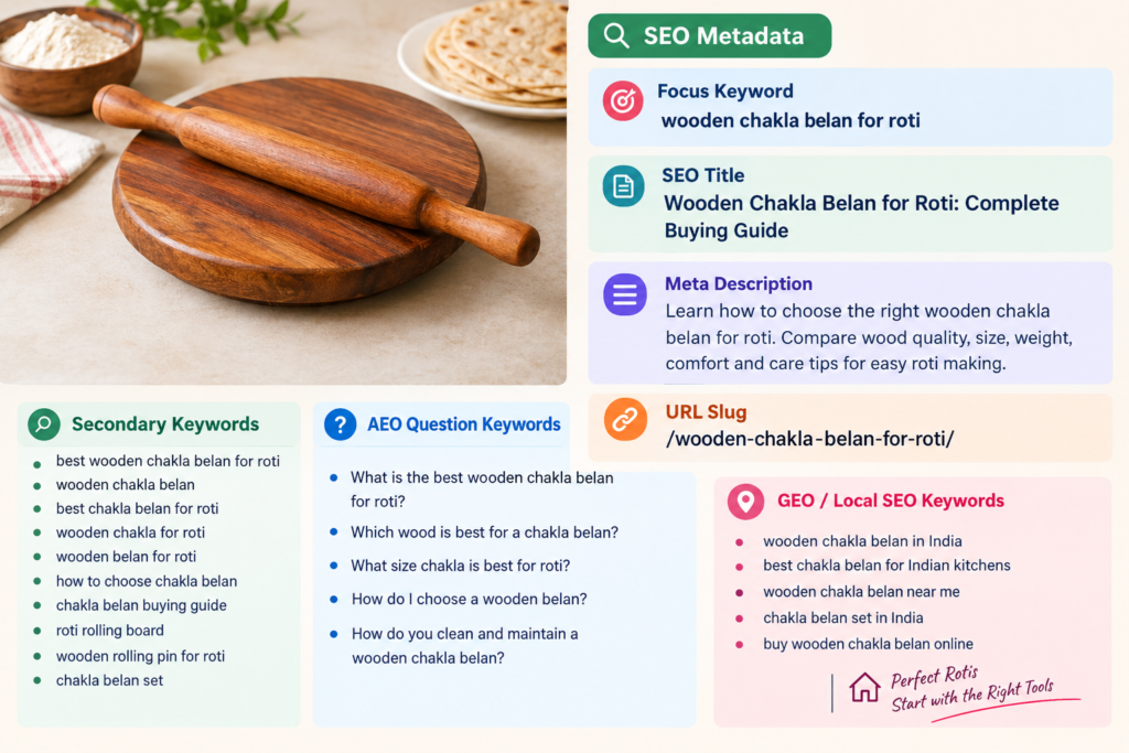 How to Choose the Right Wooden Chakla Belan for Roti