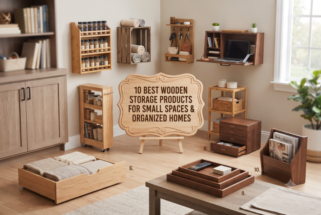 Wooden Storage Products for Small Spaces