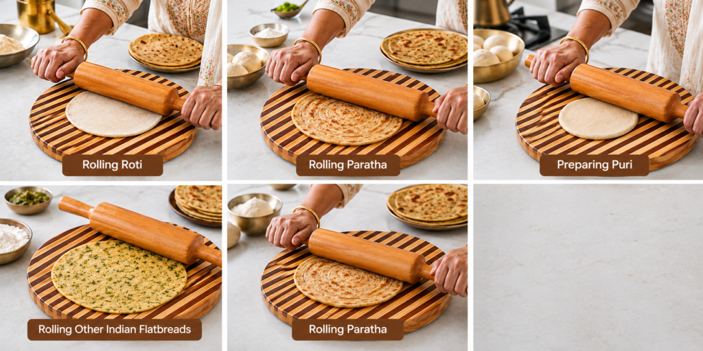 How to Use a Wooden Chakla Belan