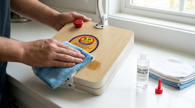 Wooden roti maker press machine for homemade chapati and roti